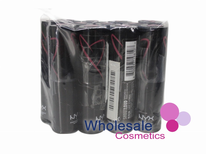 12 x NYX Professional Shout Loud Satin Lipstick - 06 LOVE IS A DRUG